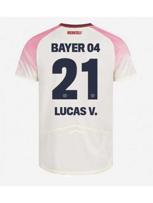 Bayer Leverkusen Lucas Vazquez #21 Replika Borta Kläder 2025-26 Kortärmad Bayer Leverkusen Lucas Vazquez #21 Replika Borta Kläder 2025-26 Kortärmad